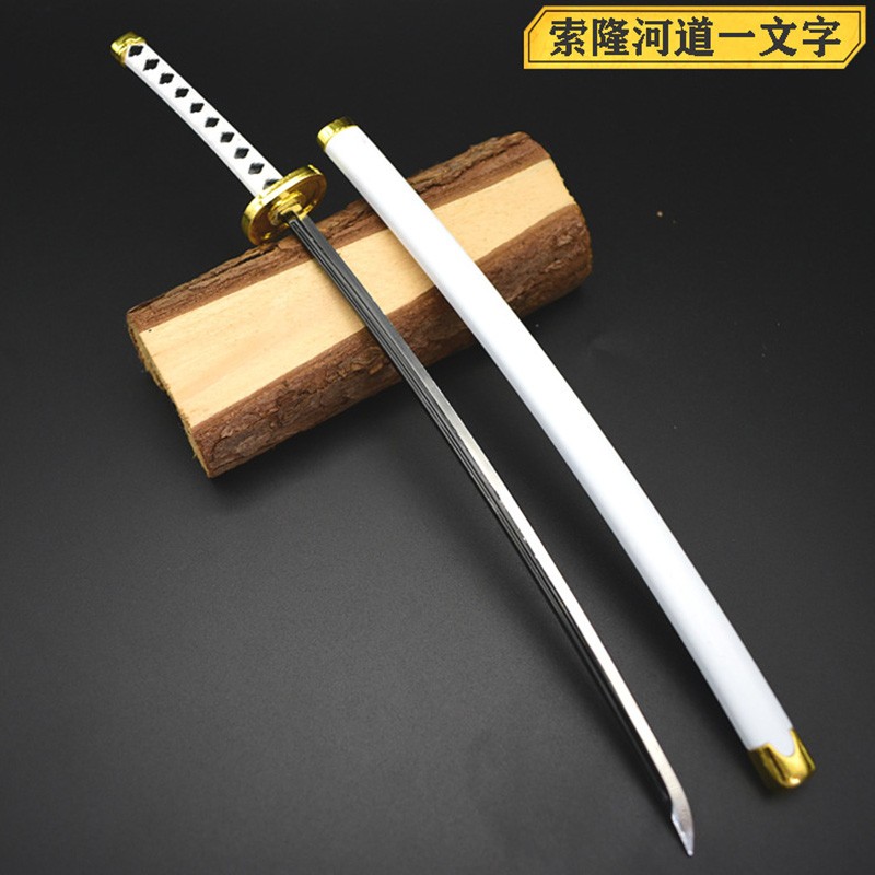 Anime Merchandise Katana - Wado Ichimonji con botón Roronoa Zoro