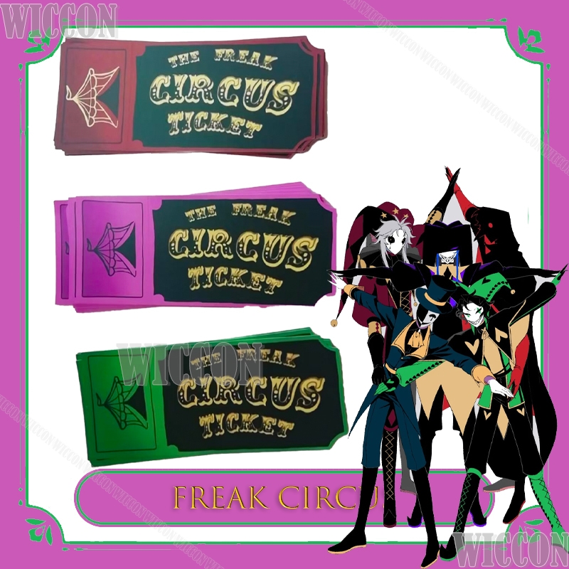 Anime Merchandise Europe - Freak Circus Ticket Card Rojo Verde