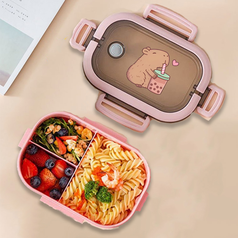 Manga Storage Box - Fiambrera Bento de Capibara con estampado
