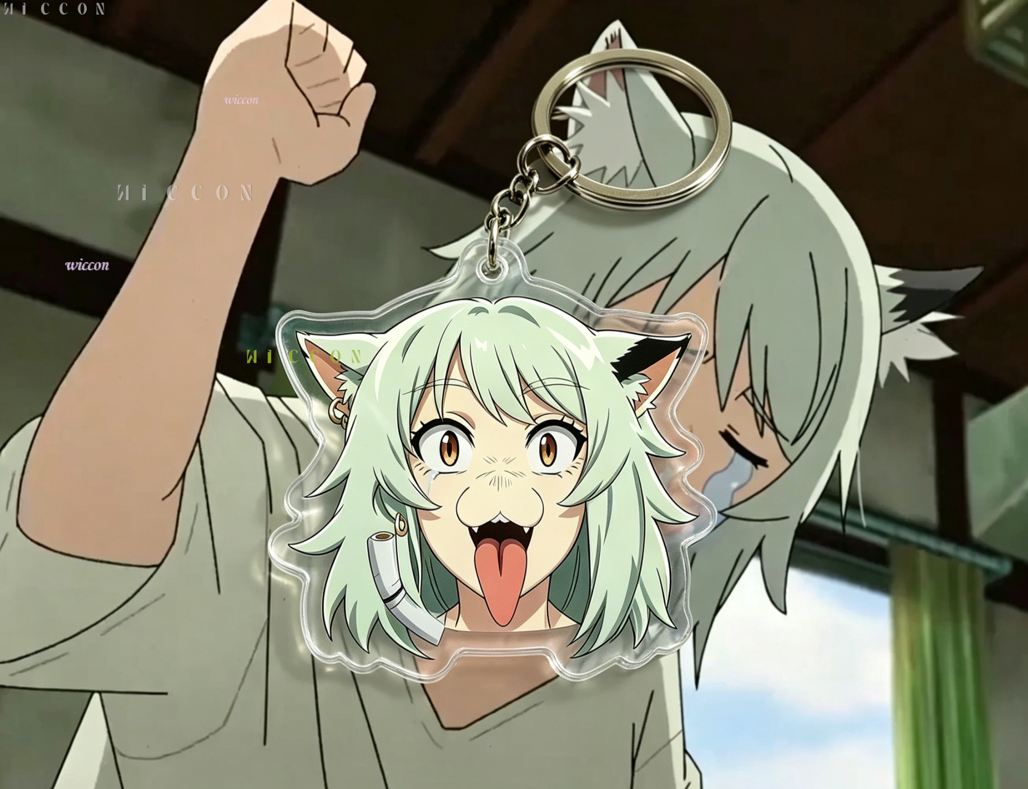 Llavero de Gato Chainsmoker, Y - Anime Tote Bag reseña y precio